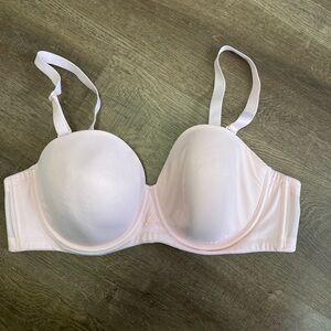 Unbranded Pink Balconette Multi Way Bra Underwired Size 44C